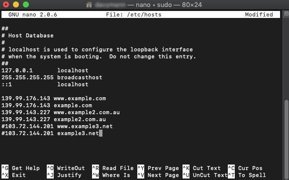 How to Change Localhost File on Mac