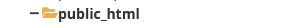 Screenshot: 'public_html' Folder