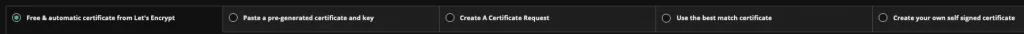 Screenshot: SSL Certificates Dashboard to Install Free SSL