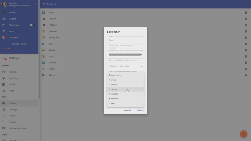 Feature: Auto Purge Old Emails