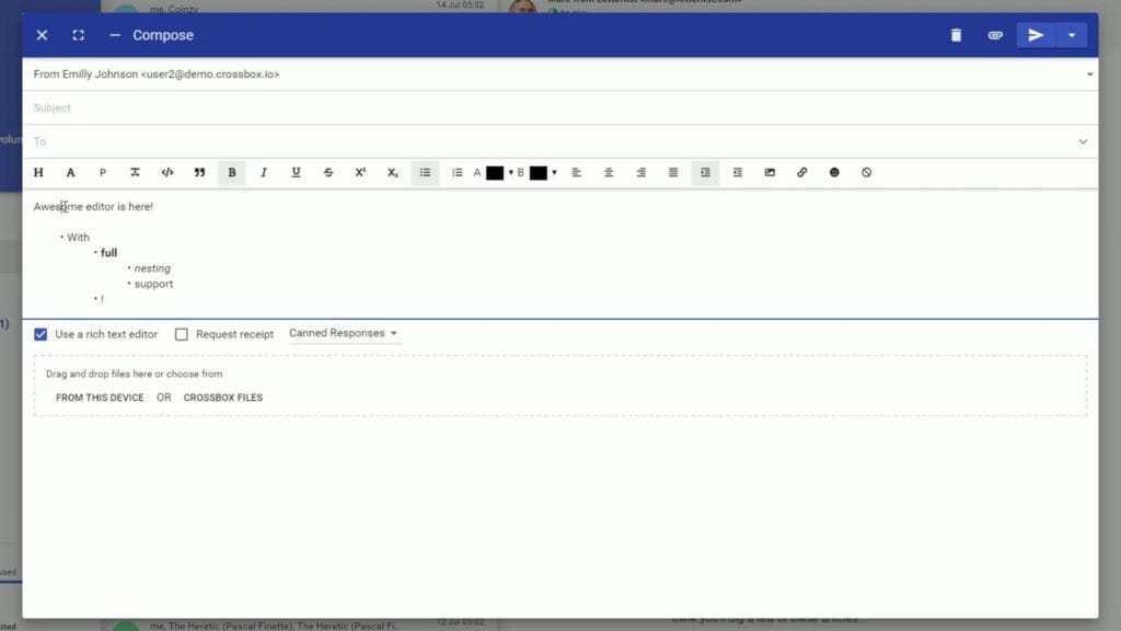 Feature: Powerful Email Composer