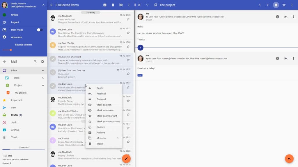 Feature: Shortcut Menus