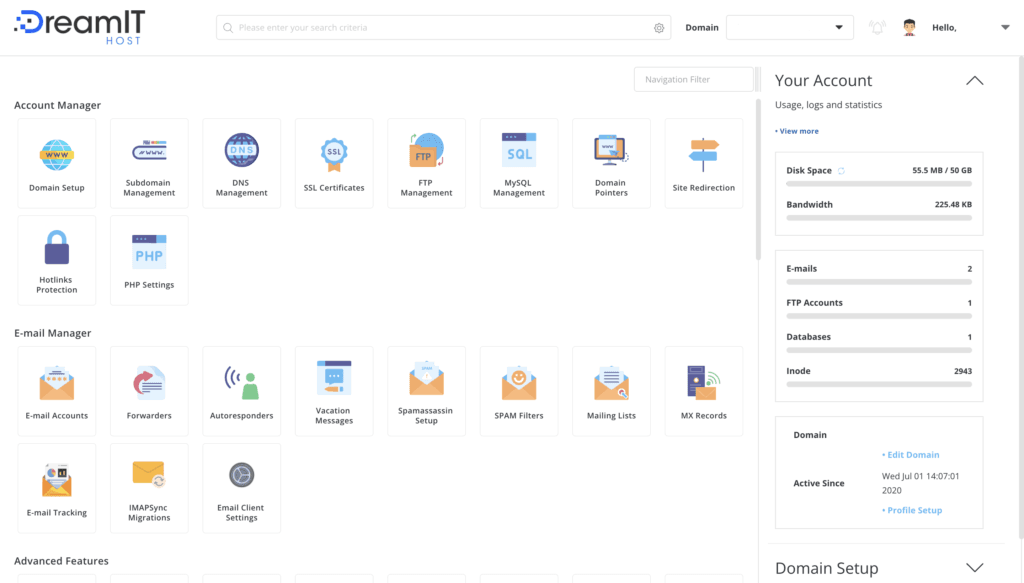 DirectAdmin Control Panel